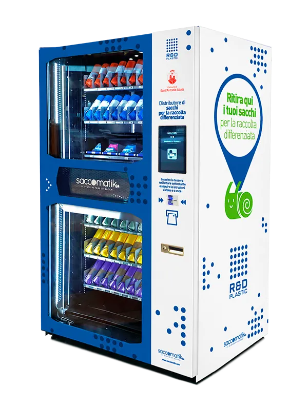 Saccomatik24 - R&D Plastic - Distributore di sacchi raccolta differenziata